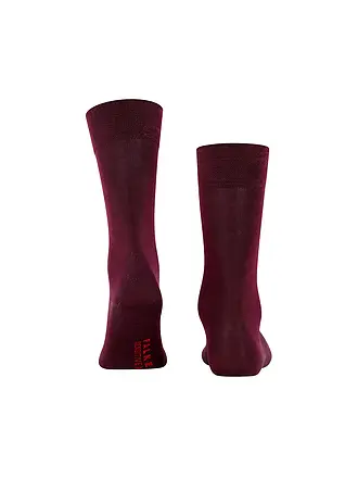 FALKE | Chaussettes homme Sensitive Malaga anthracite chiné | dunkelrot
